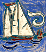 Load image into Gallery viewer, Canvas Sail On, Red Buoy