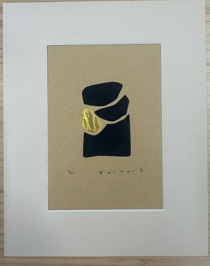 Silkscreen Golden Whispers