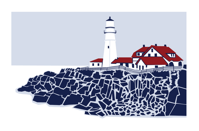PORTLAND HEADLIGHT / GICLEE